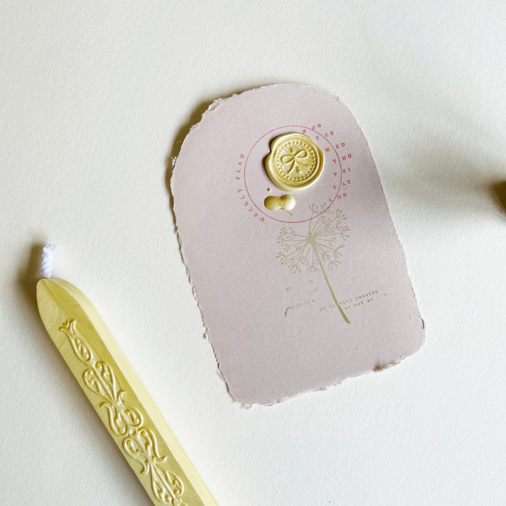 Postal Stamp Make a Wish Dandelion Wax Seal Stamp Designed by Petra