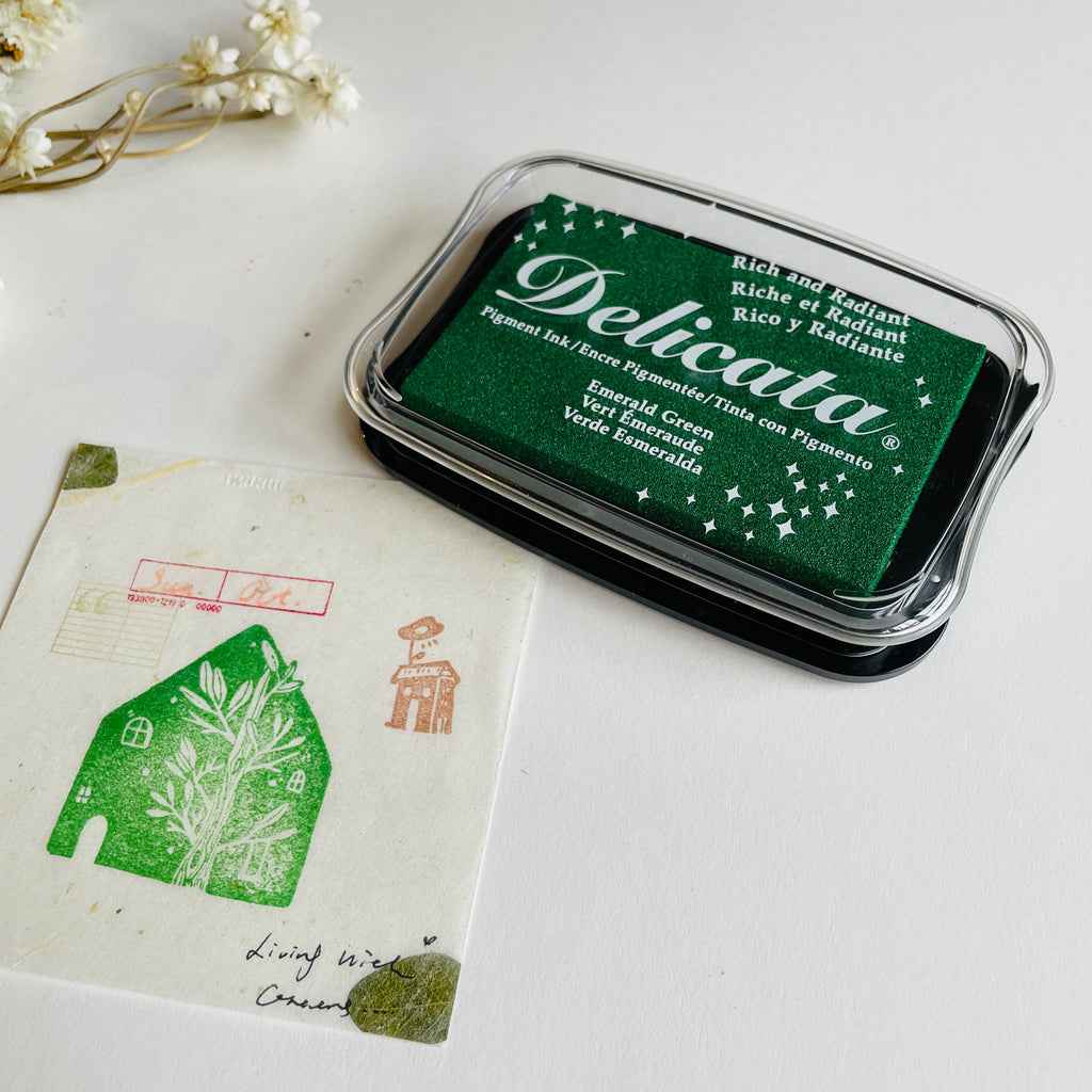Shiny Iromoyo Stamp Ink - 若竹色 (Light Green) – Cute Things from Japan