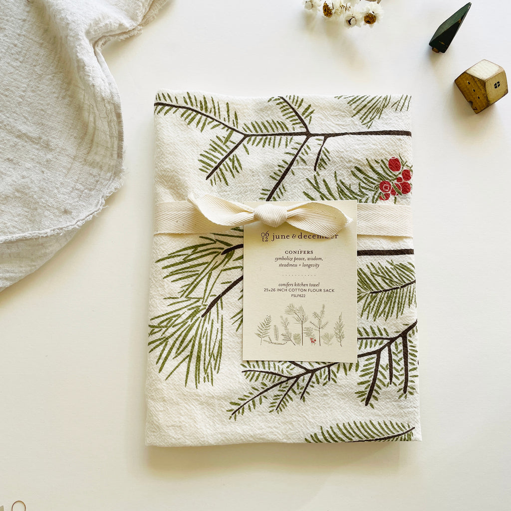 June & December - Conifers Towel