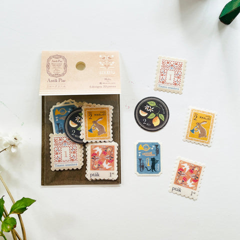 Antik Piae Stamp Style Flake Seal - Gulben