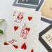 Pottering Cat Fuzzy Playing Card Postcard - 6 of Hearts