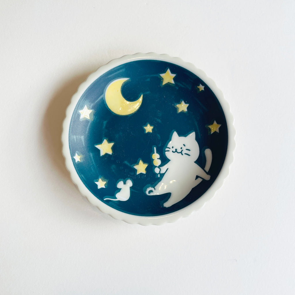 Good Night Neko Ceramic Tray - Yum Yum Dream