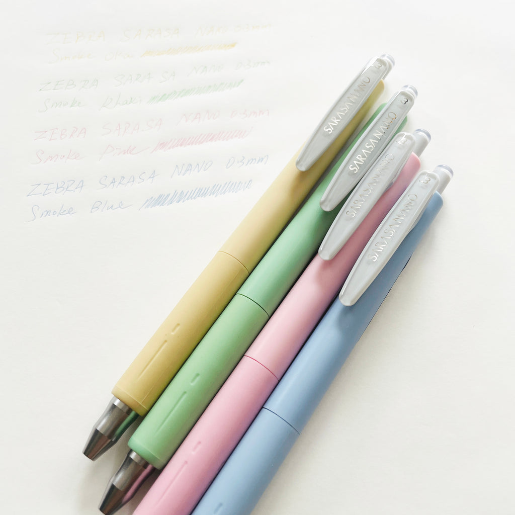 ZEBRA SARASA Nano Gel Pen 0.3mm - Pastel Color - niconeco zakkaya