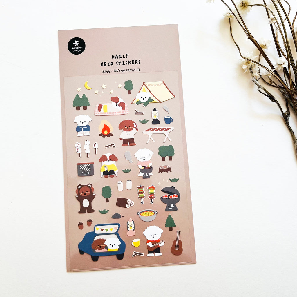 SUATELIER Let's Go Camping Sticker (1144)