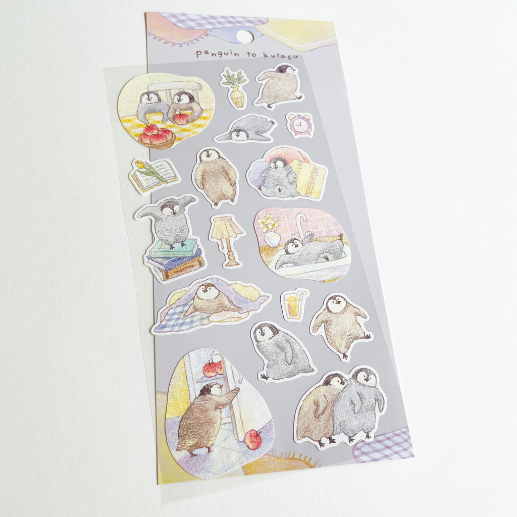 Life With Penguin Sticker
