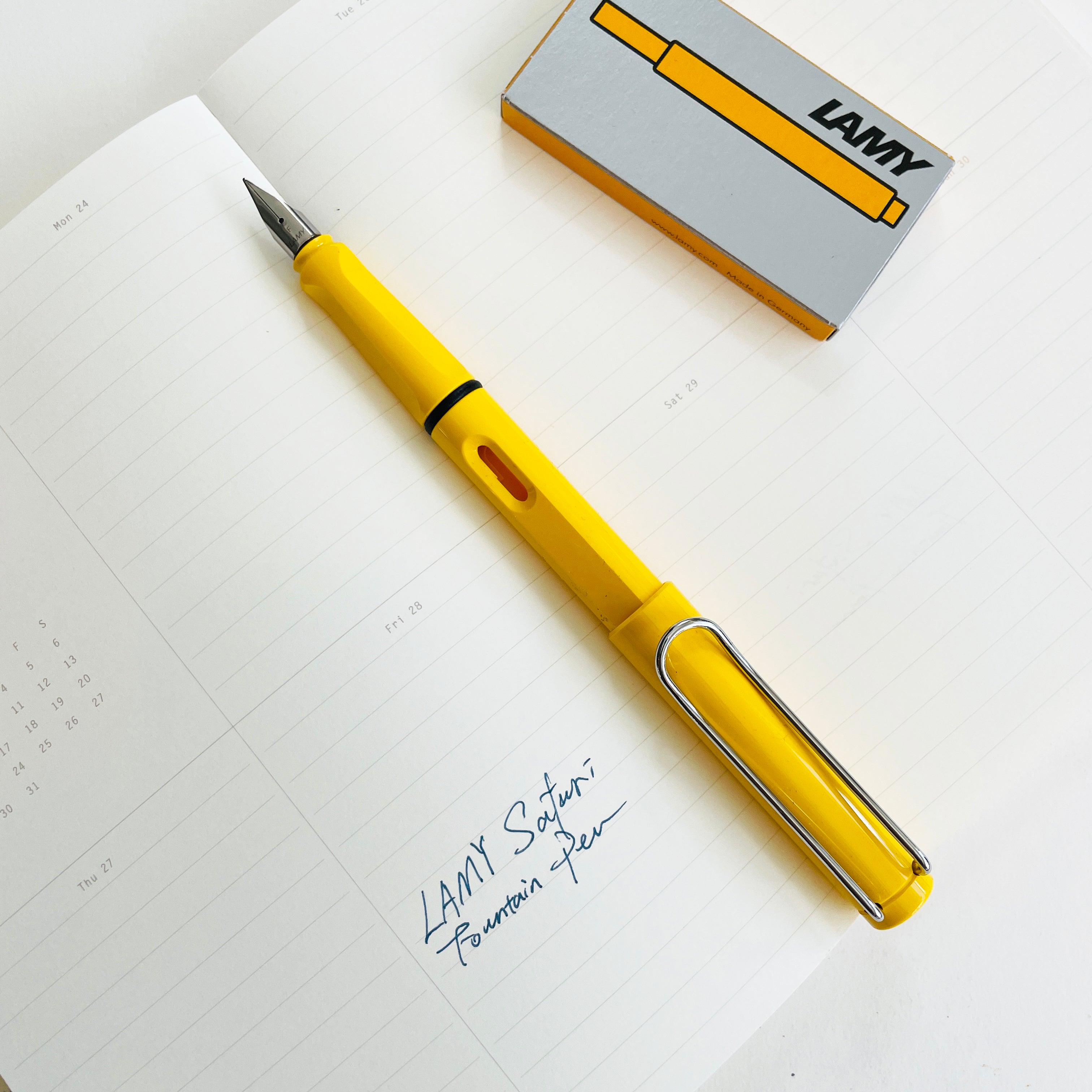 lamy Safari twin pen yellow Lamy Safari Fountain Pen - Yellow (F