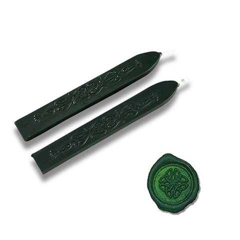 Forest Green Sealing Wax (with wick)