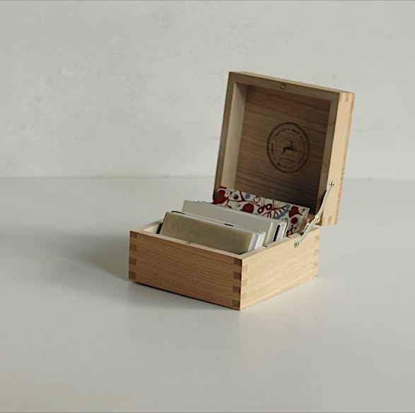 Classiky Chestnut Wood Card Box