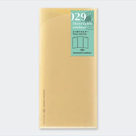 Traveler's Notebook 029 Three-fold File