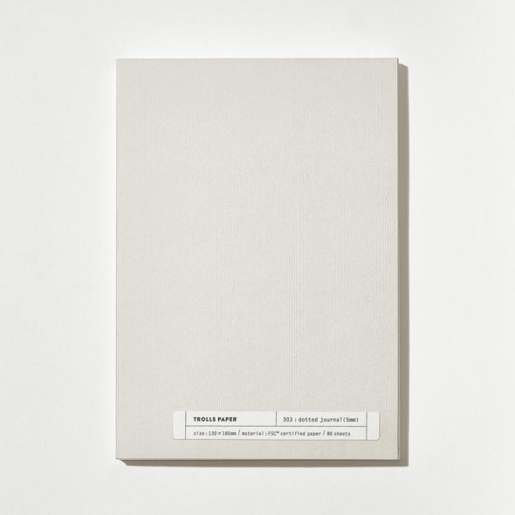 TROLLS PAPER Plain Notebook - Dotted Journal
