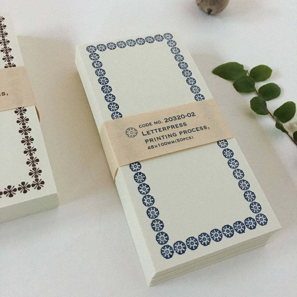 Classiky Letterpress Note Cards-niconeco zakkaya