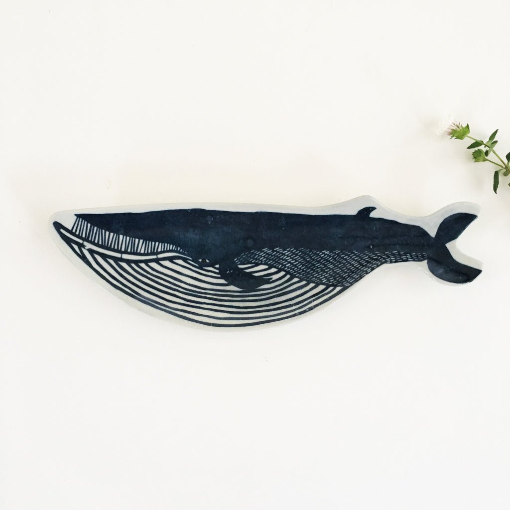 Classiky X KATA KATA Whale Ceramic Tray-niconeco zakkaya