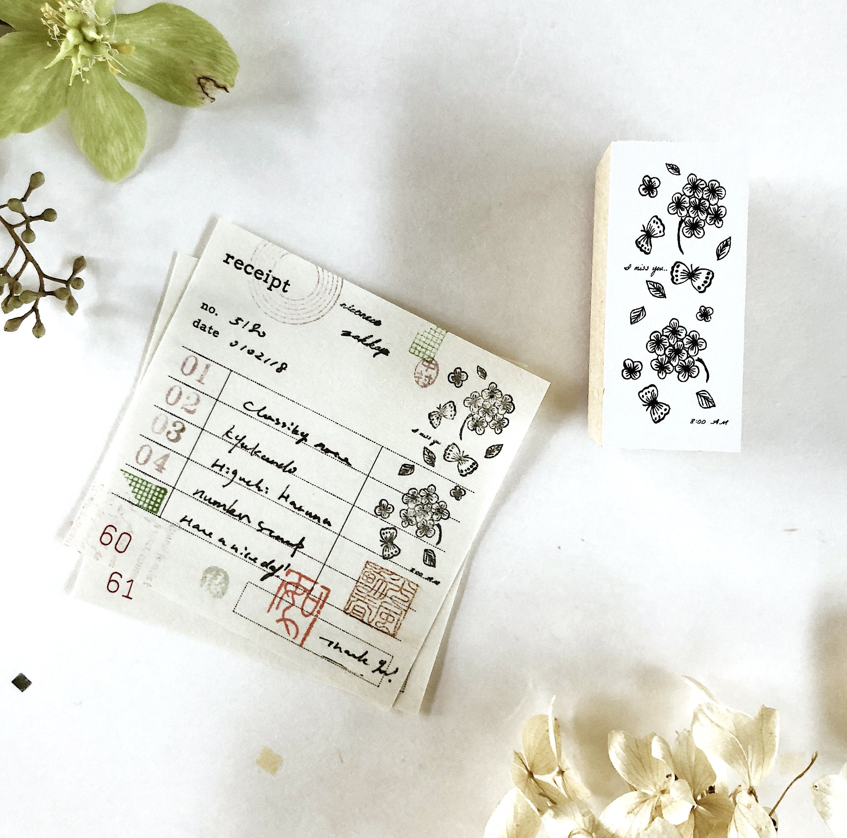 Haruna Deguchi x niconeco zakkaya Collaboration Stamp - Chocho-niconeco zakkaya