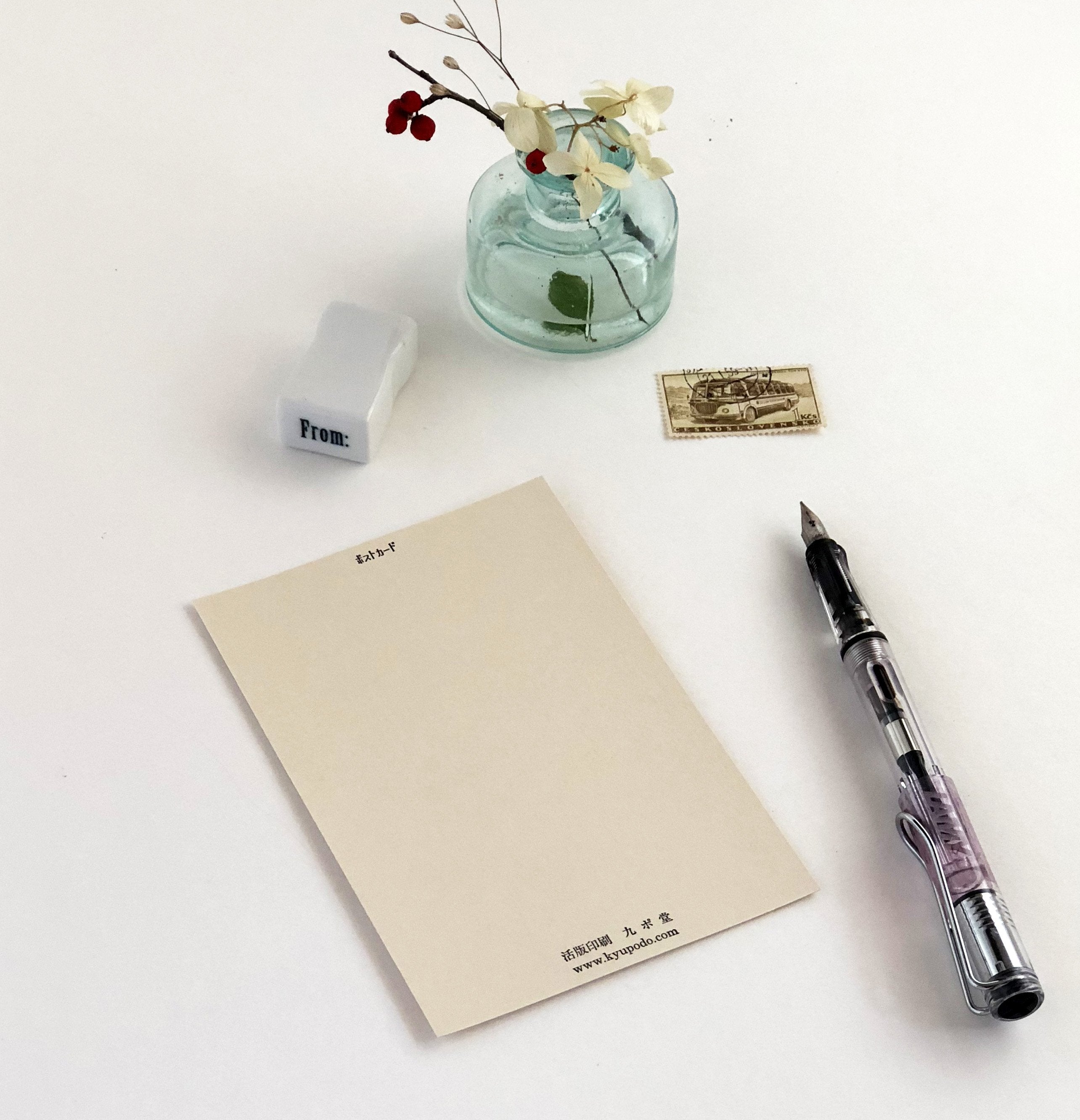 Kyupodo Letterpress Postcard - The Dawn Design Studio-niconeco zakkaya