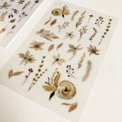 MU Print-On Sticker - Foliage-niconeco zakkaya