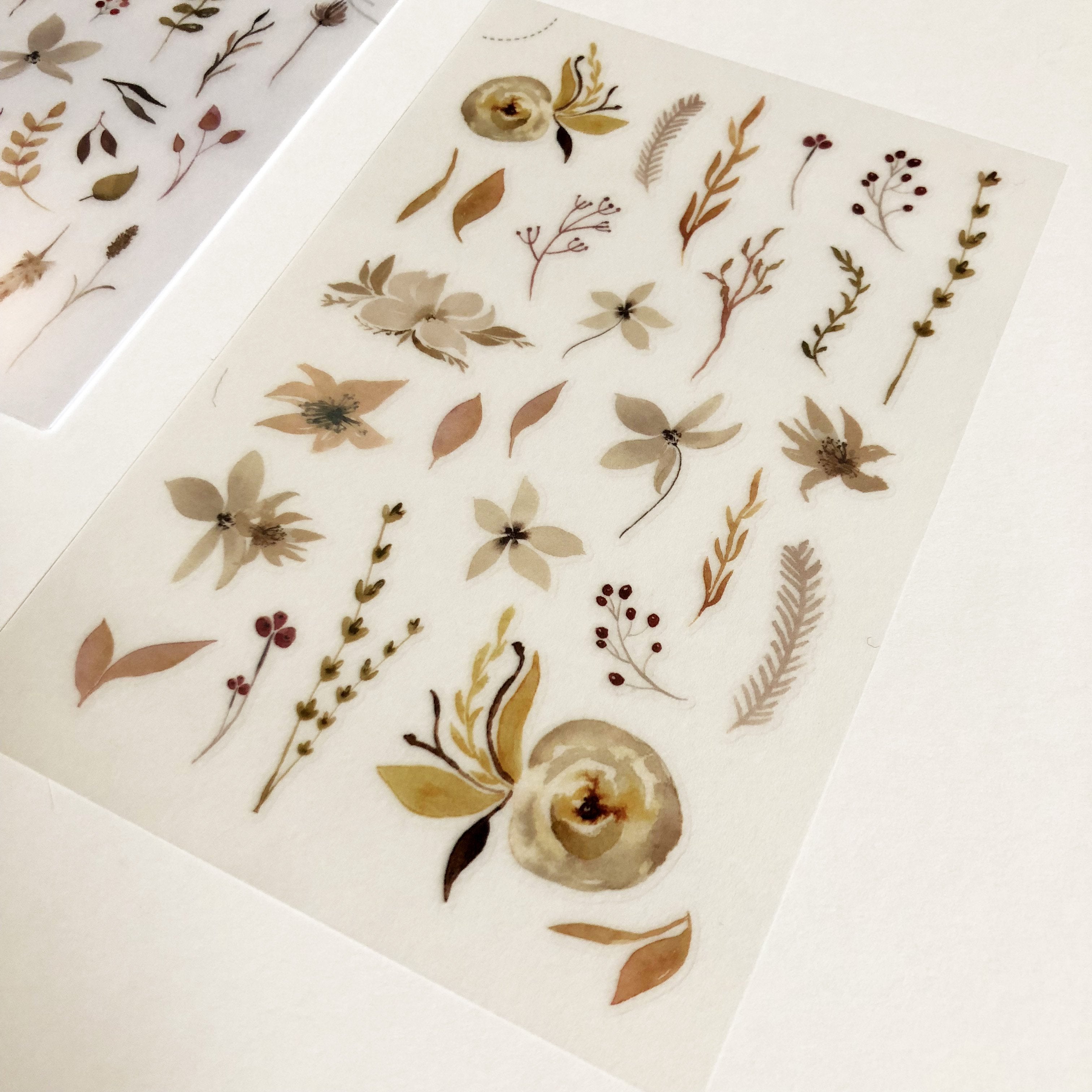 MU Print-On Sticker - Foliage-niconeco zakkaya