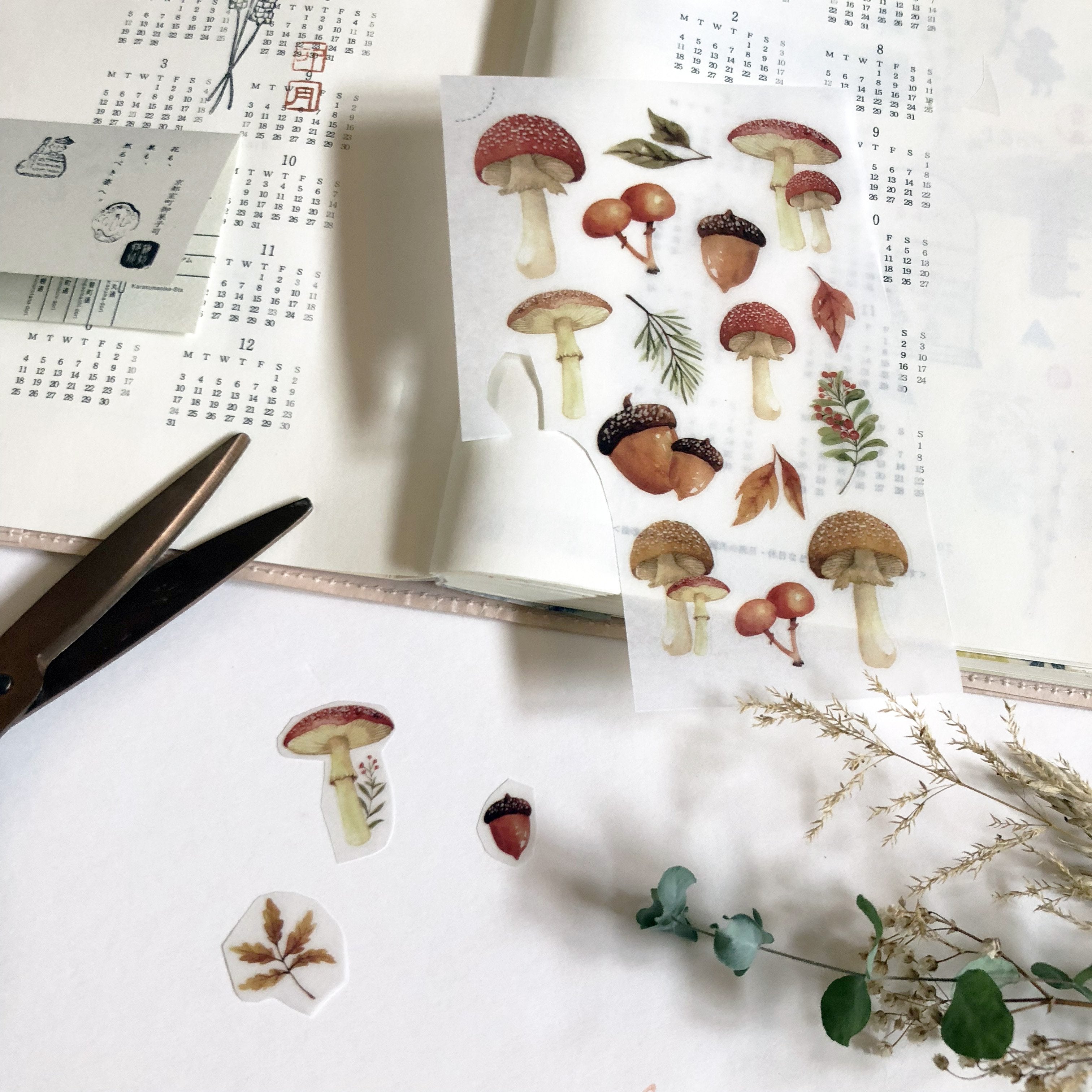 MU Print-On Sticker - Foliage-niconeco zakkaya