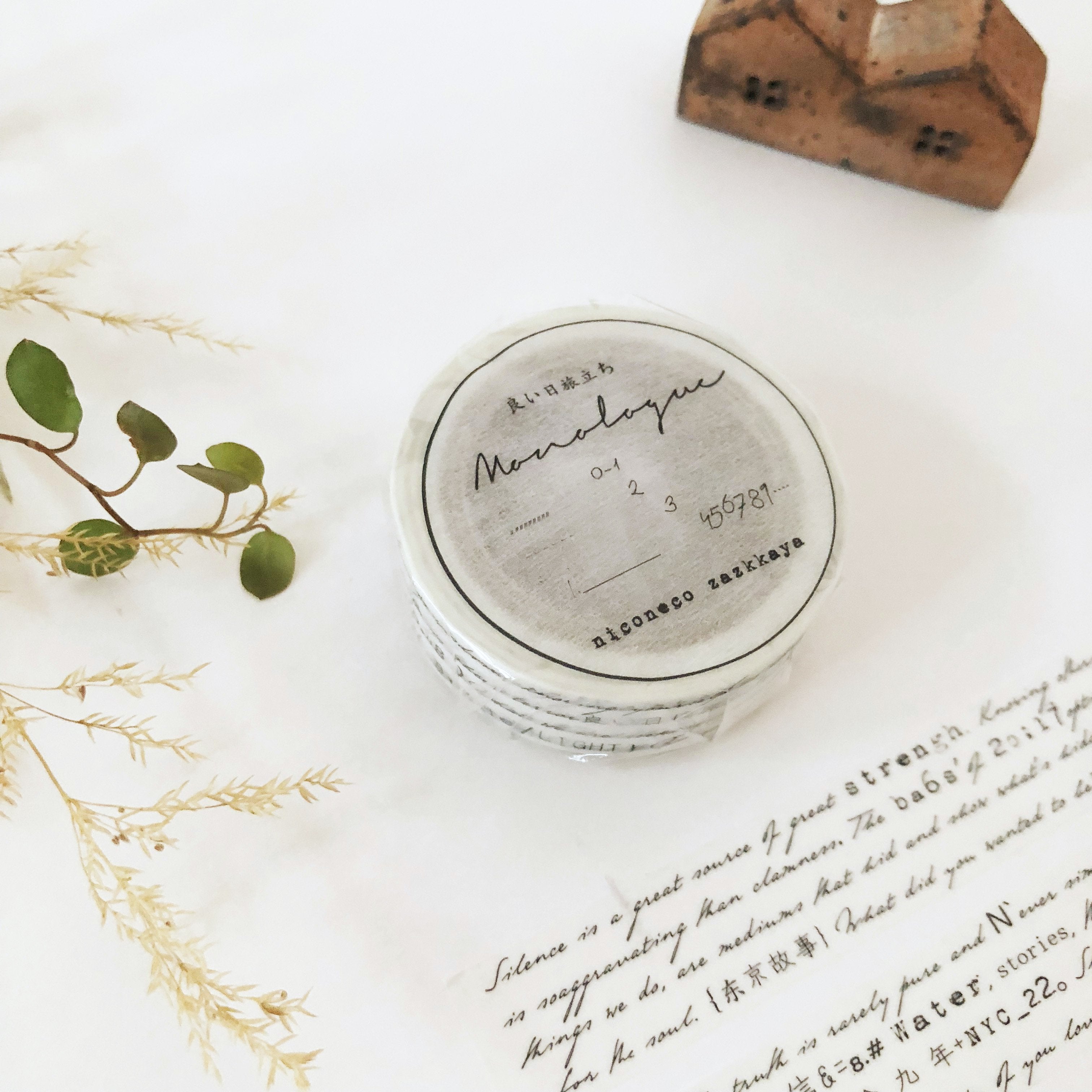 niconeco Original Washi Tape - Monologue-niconeco zakkaya