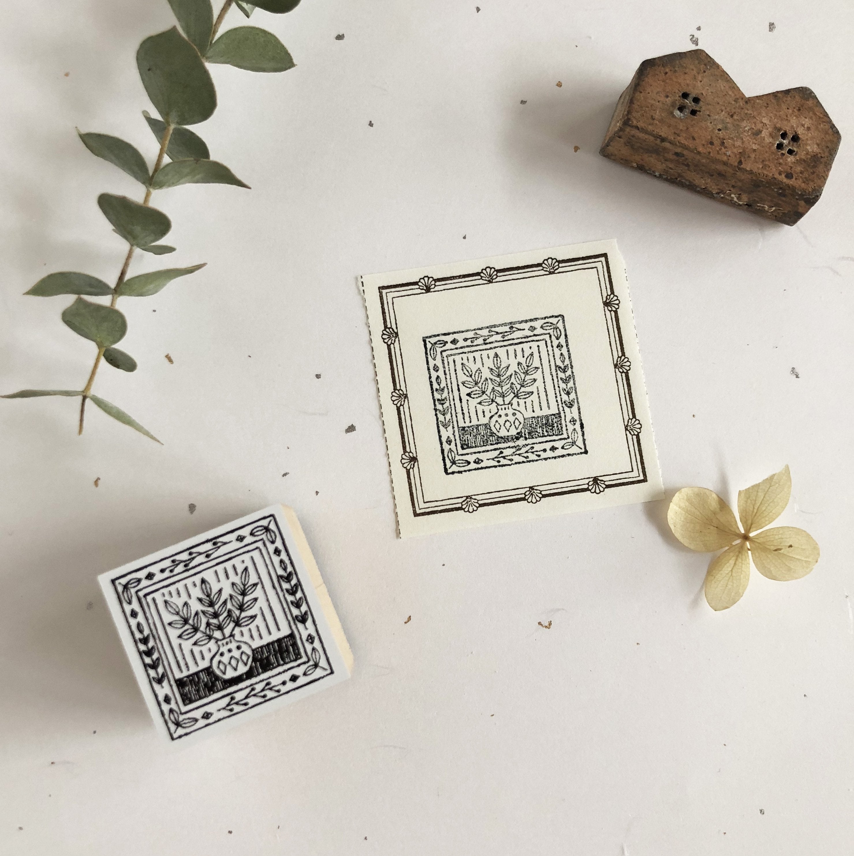 niconeco zakkaya x Hiraoka Hitomi Collabration Rubber Stamp - Botanical Life-niconeco zakkaya