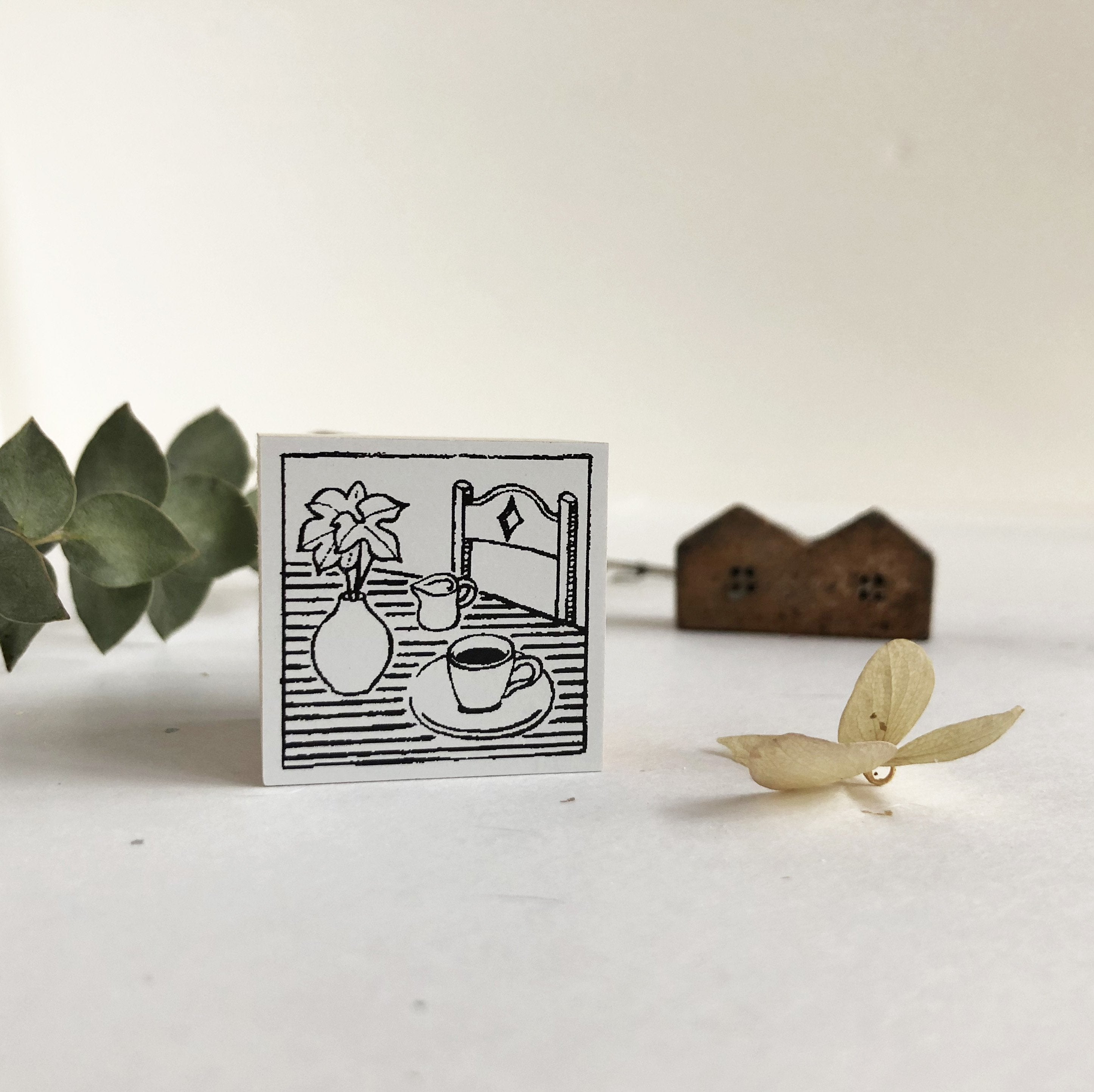 niconeco zakkaya x Hiraoka Hitomi Collabration Rubber Stamp - Coffee Time-niconeco zakkaya