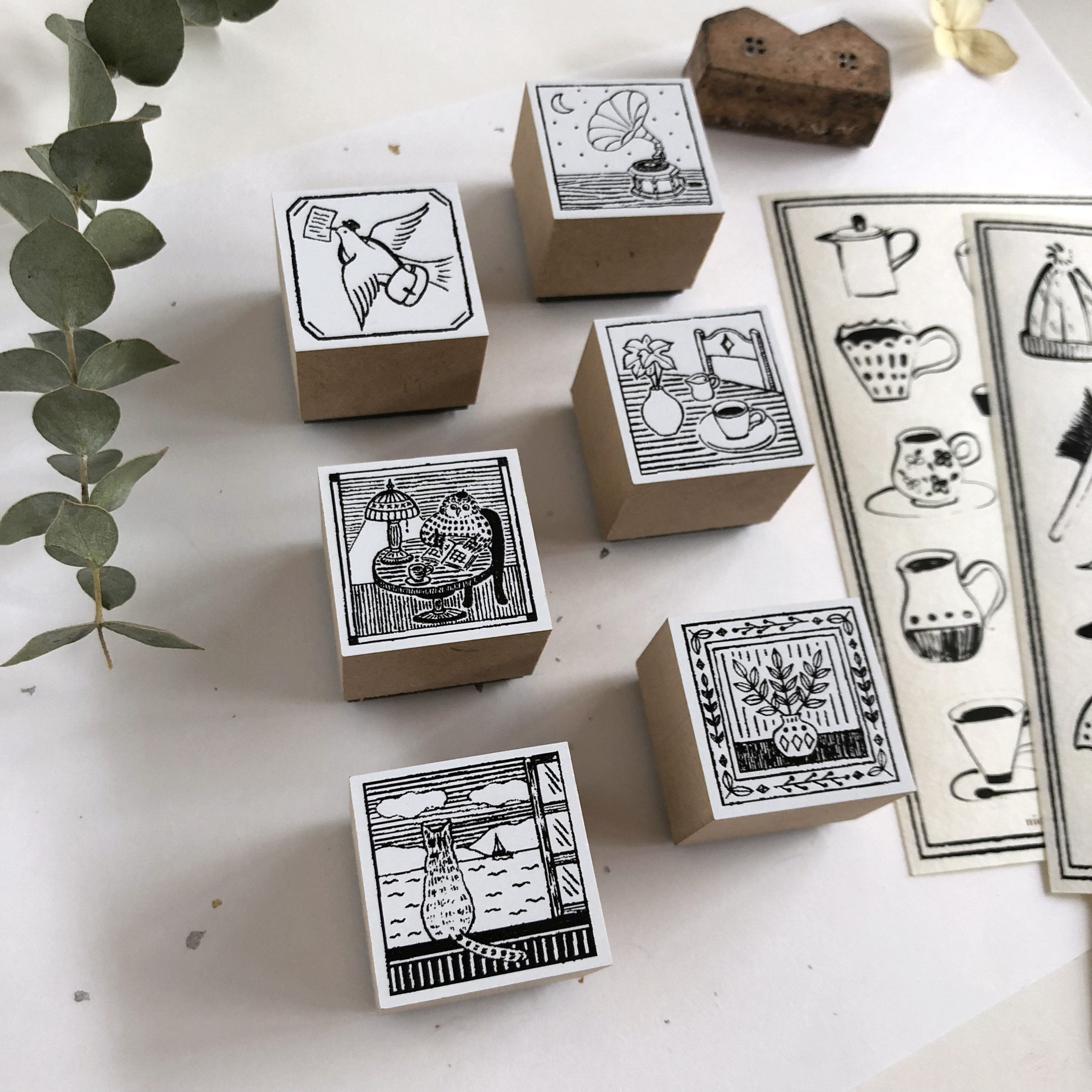 niconeco zakkaya x Hiraoka Hitomi Collabration Rubber Stamp - Music Ni