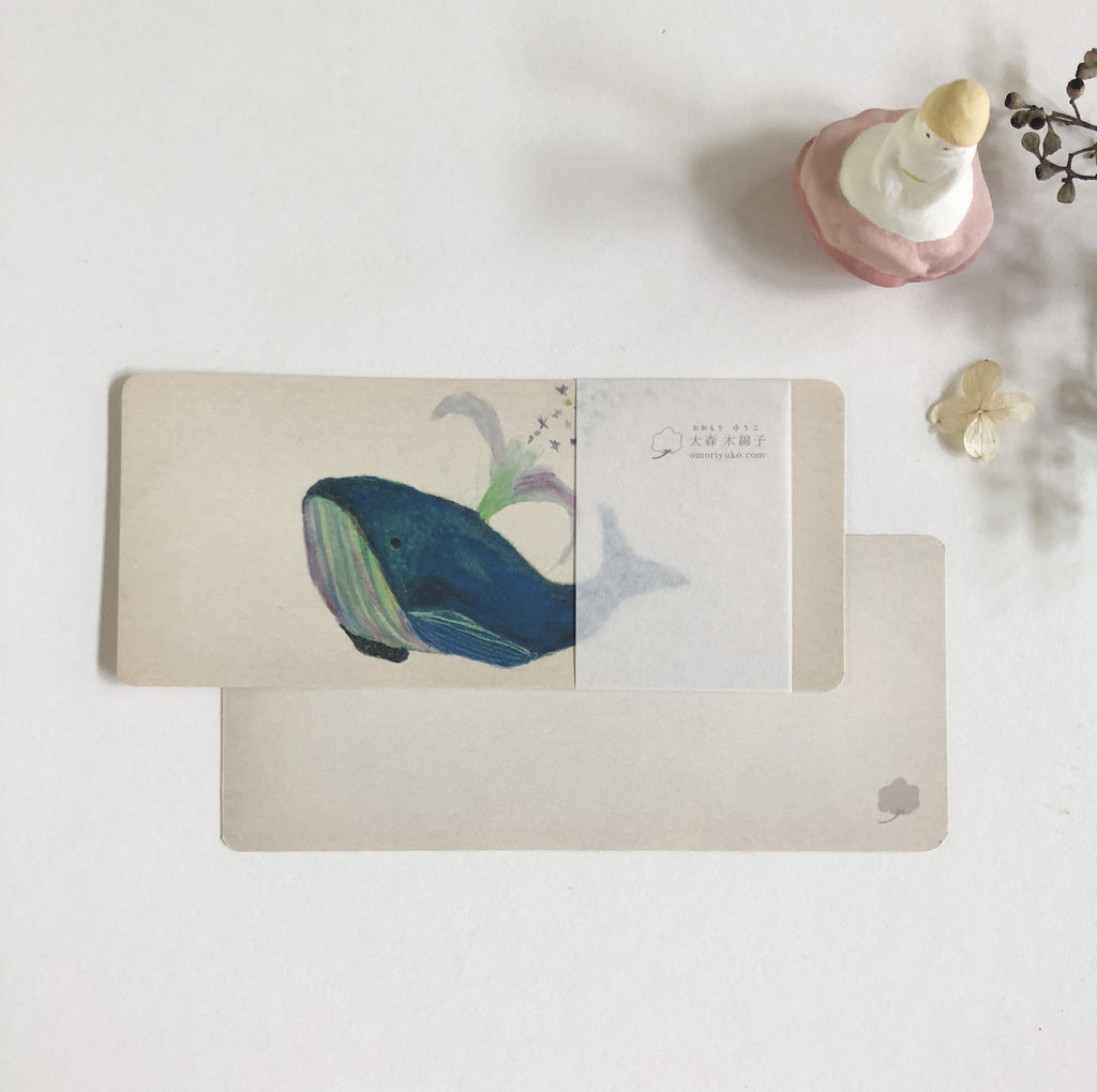 Omori Yuko Note Card - Kujira (クジラ）-niconeco zakkaya