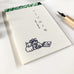 Pottering Cat Marble Tape Notepad-niconeco zakkaya