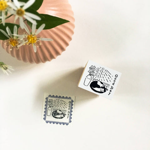 Rakui Hana x niconeco zakkaya Collaboration Stamp - Good day-niconeco zakkaya