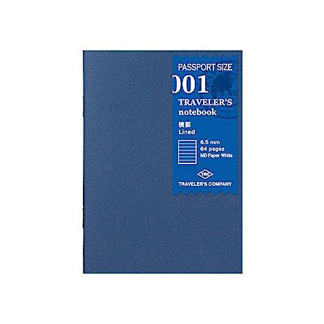 Traveler's Notebook 001 Lined Refill (Passport Size)-niconeco zakkaya
