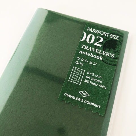 Traveler's Notebook 002 Grid Refill (Passport Size)-niconeco zakkaya