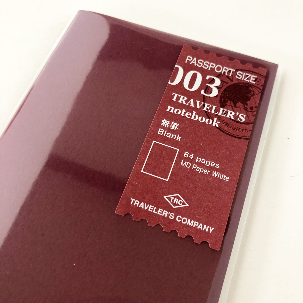 Traveler's Notebook 003 Plain Refill (Passport Size)-niconeco zakkaya