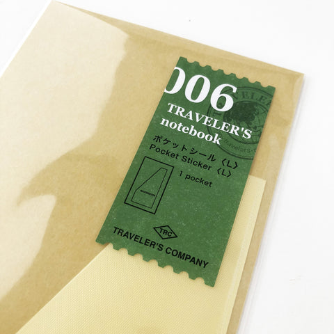 Traveler's Notebook 006 Pocket Sticker (Large)-niconeco zakkaya