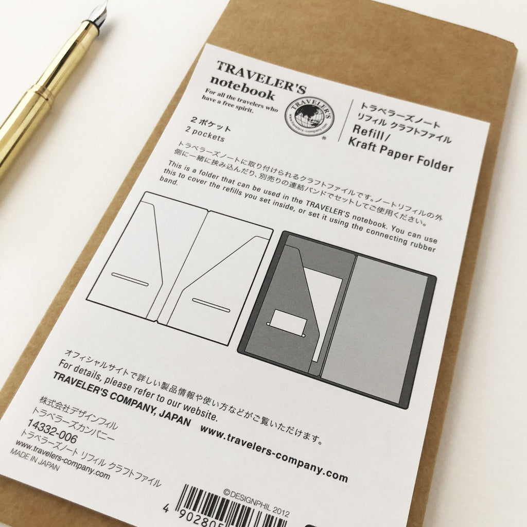 Traveler's Notebook 020 Kraft Paper Folder – niconeco zakkaya