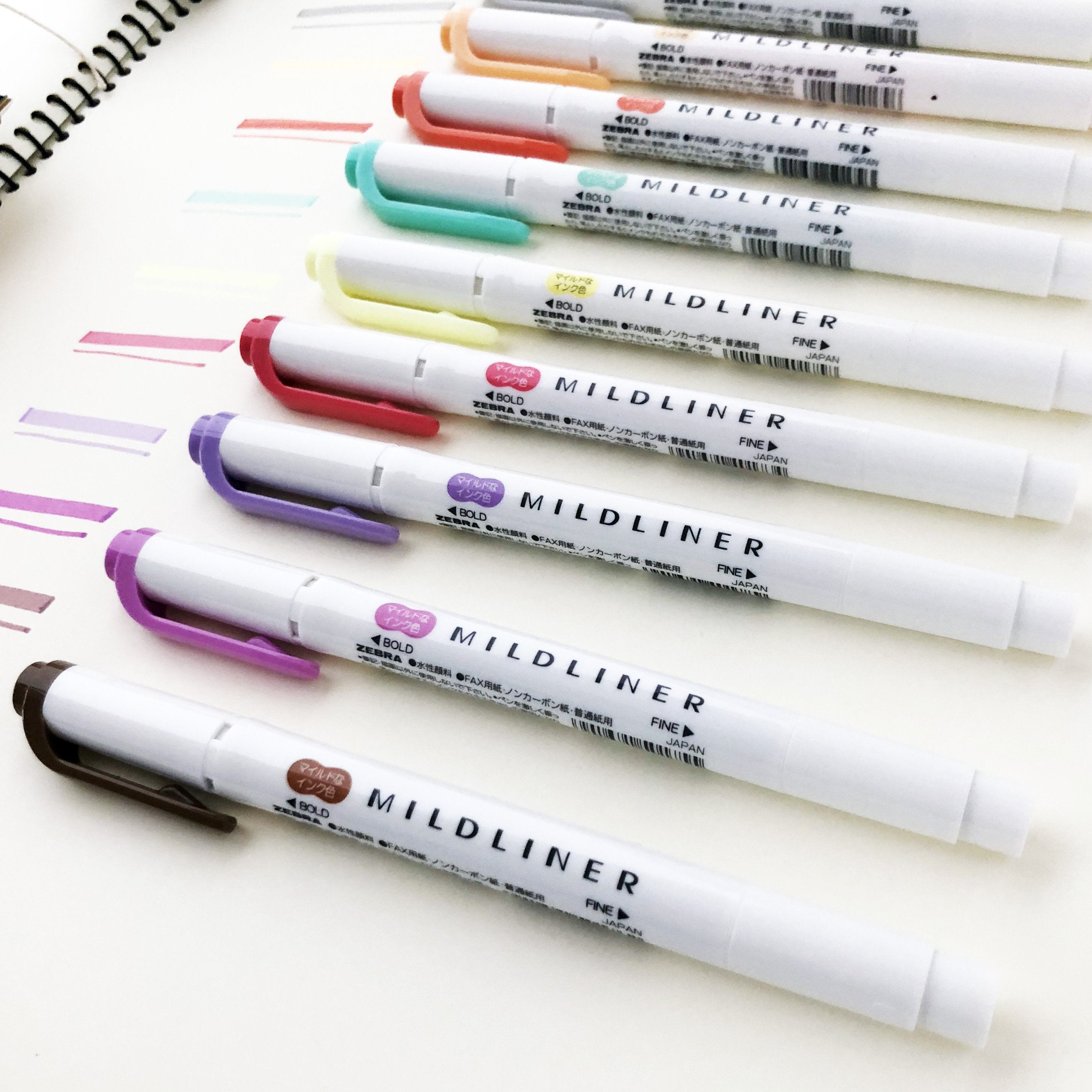 Zebra Mildliner Pens Complete Collection